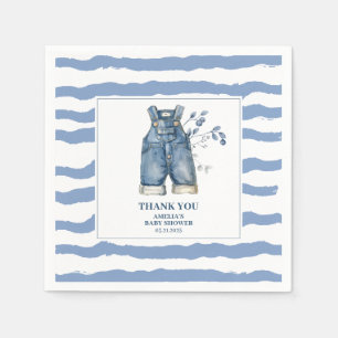 Guardanapo De Papel Chá de fraldas do país Denim, bebê jean azul