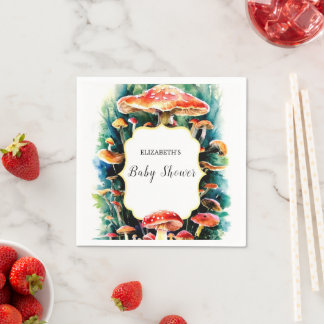 Guardanapo De Papel Chá de fraldas do Pequeno Boho Mushroom