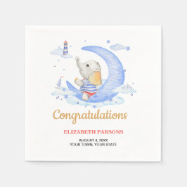 Guardanapo De Papel Chá de fraldas do Tema Náutico