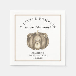 Guardanapo De Papel Chá de fraldas do urso de abóbora