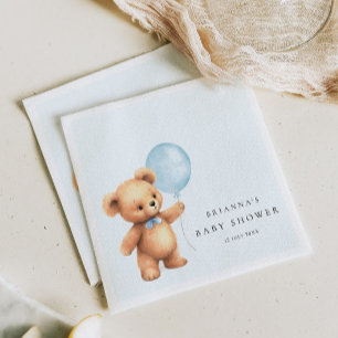 Guardanapo De Papel Chá de fraldas do Urso do Balão Azul