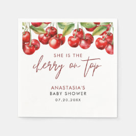 Guardanapo De Papel Chá de fraldas doce de cereja