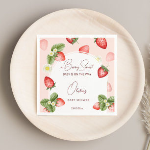Guardanapo De Papel Chá de fraldas doce de morango