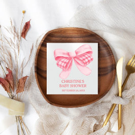 Guardanapo De Papel Chá de fraldas Elegante e Arco Rosa