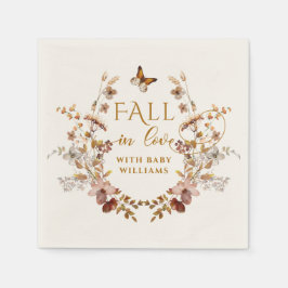 Guardanapo De Papel Chá de fraldas Elegante Minimalista de Flor Selvag