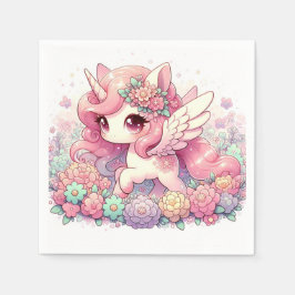 Guardanapo De Papel Chá de fraldas Elegante Unicorn