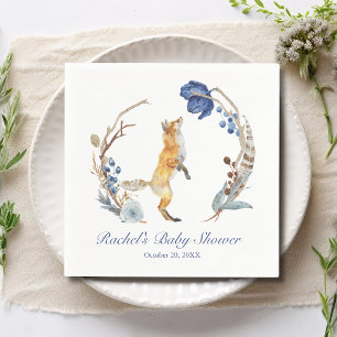 Guardanapo De Papel Chá de fraldas Floral de Cobra Woodland Fox Water