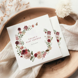 Guardanapo De Papel Chá de fraldas Floral de Fall Delicado