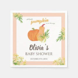 Guardanapo De Papel Chá de fraldas Floral de Pequeno Pumpkin