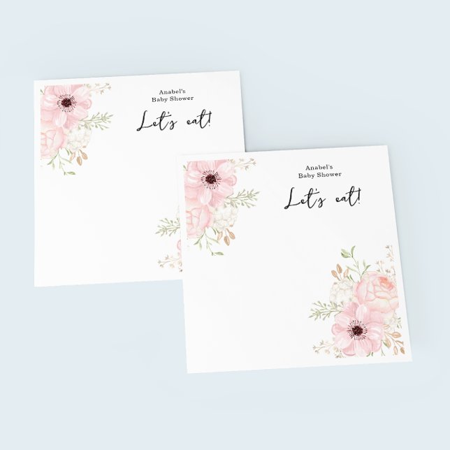 Guardanapo De Papel Chá de fraldas Floral Rosa (Criador carregado)