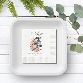 Guardanapo De Papel Chá de fraldas Floral Selgle Safari Zebra