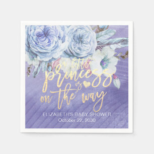 Guardanapo De Papel Chá de fraldas Floral, uma pequena princesa está