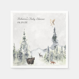 Guardanapo De Papel Chá de fraldas Florestal Florestal Personalizado