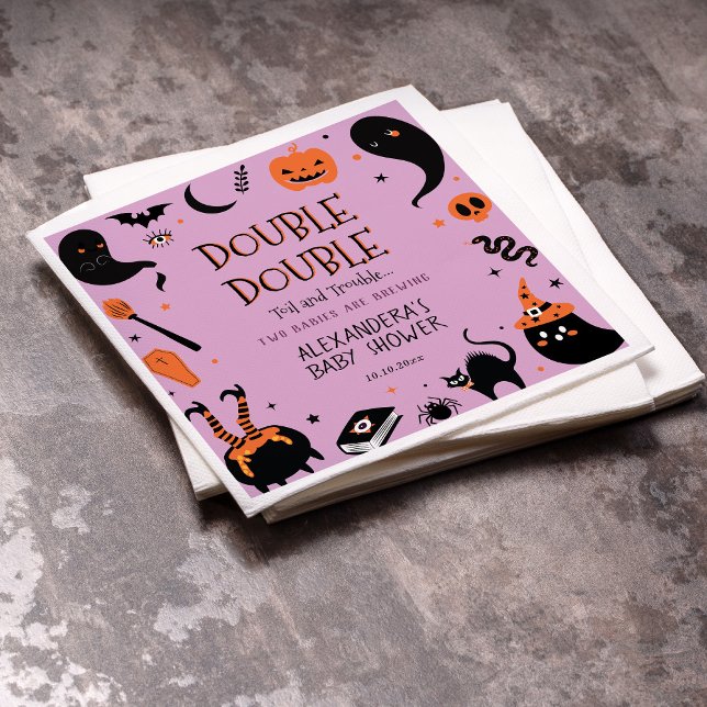 Guardanapo De Papel Chá de fraldas Gêmeos do Halloween (Criador carregado)