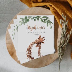 Guardanapo De Papel Chá de fraldas Giraffe
