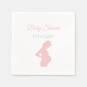 Guardanapo De Papel Chá de fraldas Grávida Grávida de Garota Chic Bump