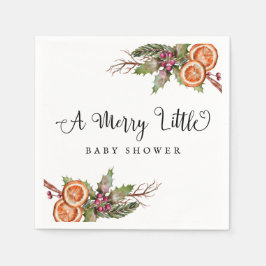 Guardanapo De Papel Chá de fraldas Greenery de inverno