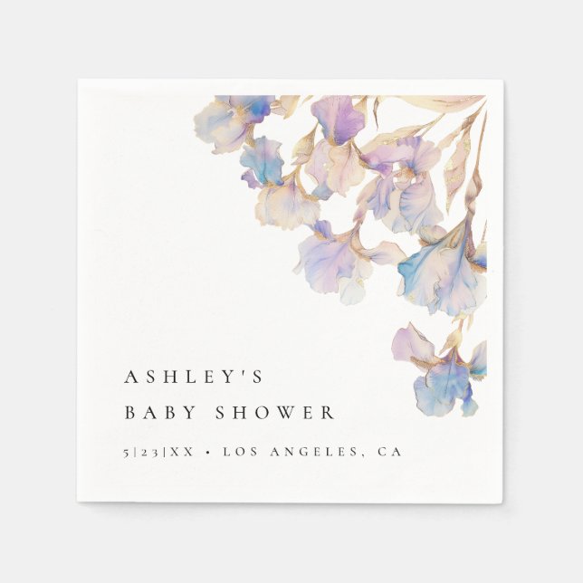 Guardanapo De Papel Chá de fraldas Iris Elegante (Frente)