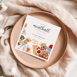 Guardanapo De Papel Chá de fraldas italiano Meatball