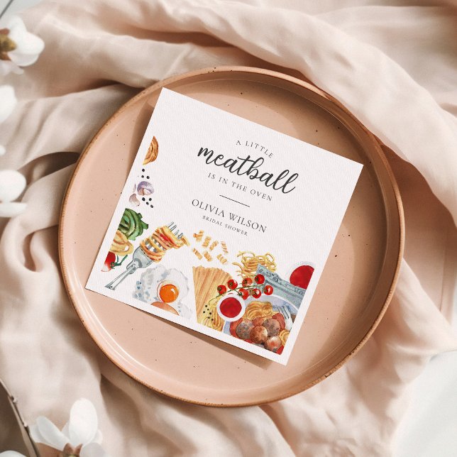 Guardanapo De Papel Chá de fraldas italiano Meatball (Criador carregado)