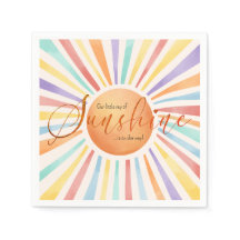 chá de fraldas "Little Ray of Sunshine" do Boho Su