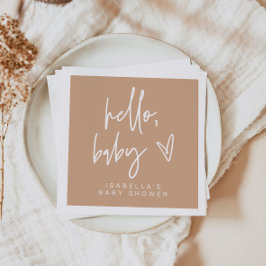 Guardanapo De Papel CHÁ DE FRALDAS MARLO Modern Bohemian Terracotta