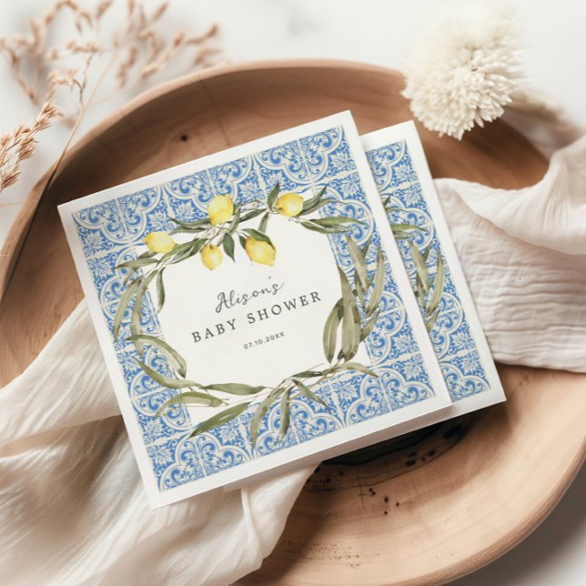 Guardanapo De Papel Chá de fraldas Mediterrâneo Amalfi Capri (Criador carregado)