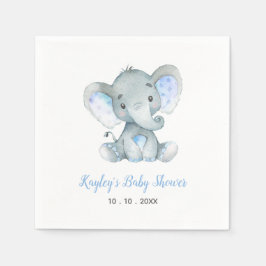 Guardanapo De Papel Chá de fraldas Napkin (Elefante Azul para Meninos)