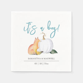 Guardanapo De Papel Chá de fraldas Napkins Call Woodland Pumpkin