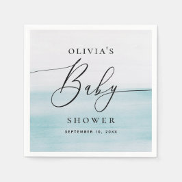 Guardanapo De Papel Chá de fraldas Náutico | Costeira Azul de Cores Aq