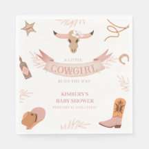 Chá de fraldas Neutral de Boho Wild West Cowgirl