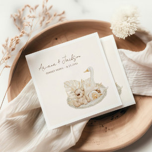 Guardanapo De Papel Chá de fraldas Nursery Neutral Boho