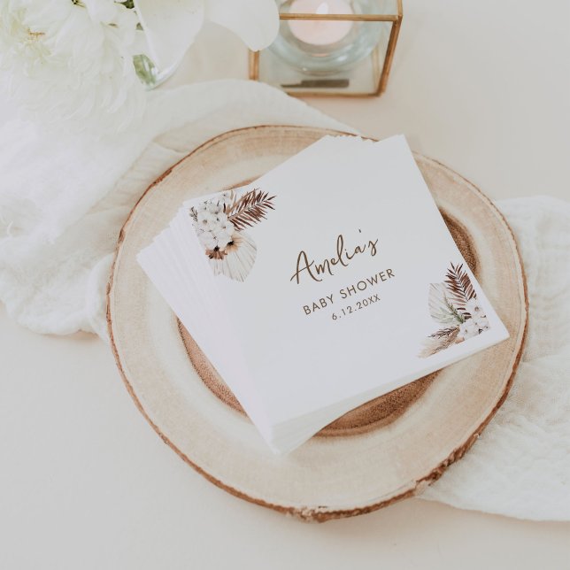 Guardanapo De Papel CHÁ DE FRALDAS Pampas Bohemian SIERRA (Criador carregado)