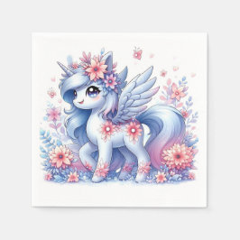 Guardanapo De Papel Chá de fraldas Pastel Cute Unicorn