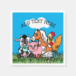 Guardanapo De Papel Chá de fraldas Personalizado De Animais De Explora