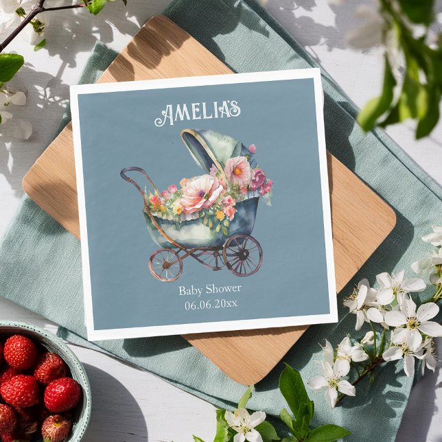 Guardanapo De Papel Chá de fraldas Personalizado de Impressão de Vinta (Criador carregado)