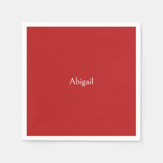 Guardanapo De Papel Chá de fraldas Personalizado Vermelho