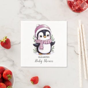 Guardanapo De Papel Chá de fraldas Pinguim Místico Encantador