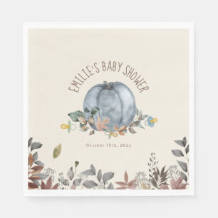 Guardanapo De Papel Chá de fraldas Pumpkins Pacifier Fall Boy