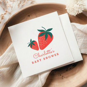Guardanapo De Papel Chá de fraldas Red Strawberry Berry Sweet