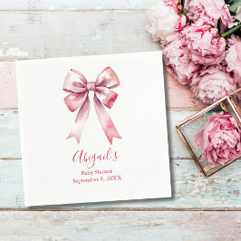 Guardanapo De Papel Chá de fraldas Rosa Arco Coquette Girl