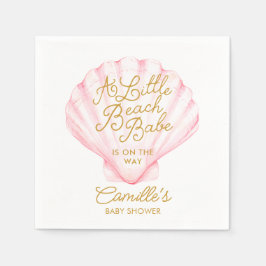 Guardanapo De Papel Chá de fraldas Rosa Little Beach Babe