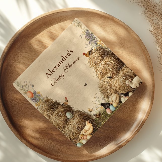Guardanapo De Papel Chá de fraldas Russo de Animais de Criação de Barn (Criador carregado)