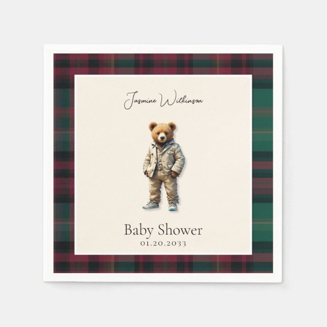 Guardanapo De Papel chá de fraldas rústico (Frente)