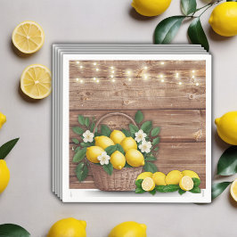 Guardanapo De Papel Chá de fraldas Rústico de Limão Moderno