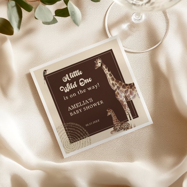 Guardanapo De Papel Chá de fraldas Safari Jungle Giraffe (Criador carregado)