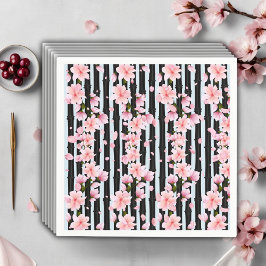 Guardanapo De Papel Chá de fraldas Sakura Primavera Cherry Blossoms