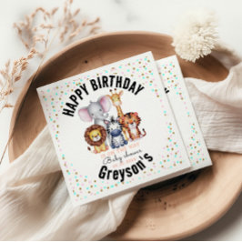 Guardanapo De Papel Chá de fraldas Selvagem de Animais Safari