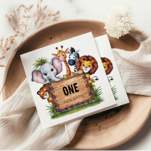 Guardanapo De Papel Chá de fraldas Selvagem de Animais Safari