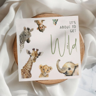 Guardanapo De Papel Chá de fraldas Selvagem Selvagem Safari
